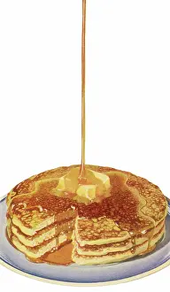 Poured: Pancakes with Maple Syrup
