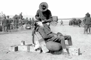Underwood: Pancho Villa Expedition, Army Headquarters Barber, 1916