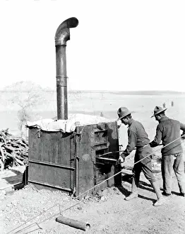 Underwood: Pancho Villa Expedition, Baking Bread for Troops, 1916
