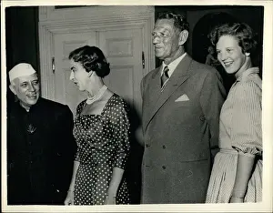 Pandit: Pandit Nehru visiting Danish royalty