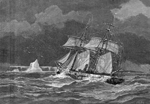 Pandora: The Pandora heading for the Carey Islands, 1875
