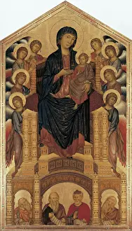 1302: Panel of the Madonna and Child, by Cimabue
