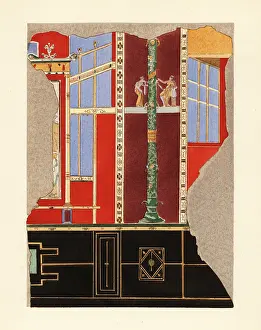 Interior Decoration: Panel in a room of the Casa di Laocoonte or House