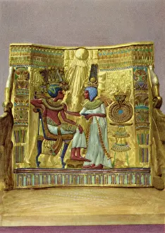 Perfume: Panel from the back of a throne of Tutankhamun