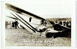 Belly: Pangborn's monoplane at Wenatchee, Washington State, USA