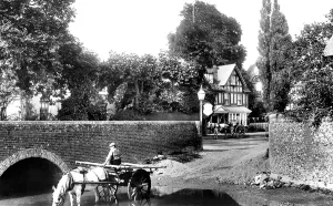 Pangbourne: Pangbourne, the Bridge and the Old George 1899