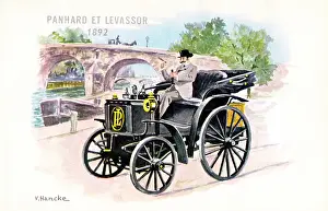 Panhard: Panhard et Levassor car on a postcard