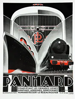 Radiator: Panhard travel poster