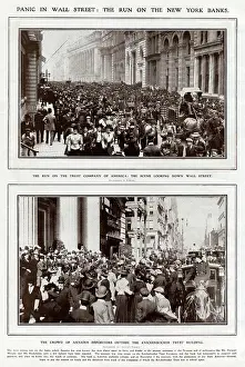 Recession: Panic of 1907 in Wall Street, New York