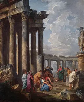 Panini: Panini - St Paul at Malta, grasping the viper