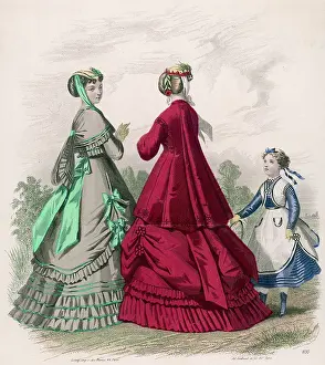 Flounces: Pannier Skirts of 1868