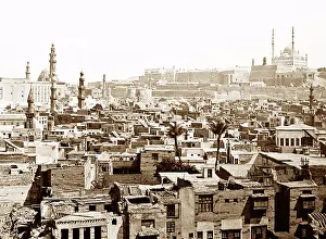 Egytian: Panorama of Cairo, Egypt, Victorian period