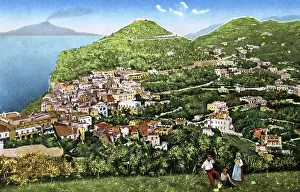 Capri: Panorama of Capri, Italy