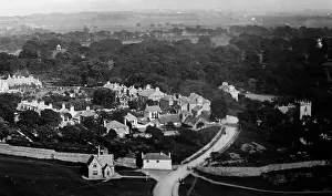 Duddingston: Panorama of Duddingston near Edinburgh, Victorian period