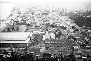 Guayaquil: Panorama of Guayaquil, Ecuador, before the Great Fire