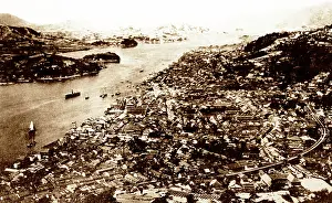 Onomichi: Panorama of Onomichi, Japan, early 1900s