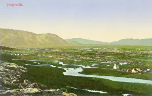 Plains: Panorama of Thingvellir, Iceland