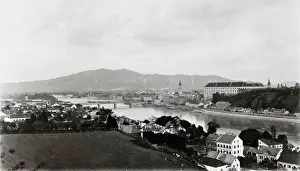 Linz: Panorama view of Linz