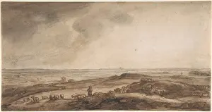 The Liszt Collection: A Panoramic Landscape with a Herdsman and His