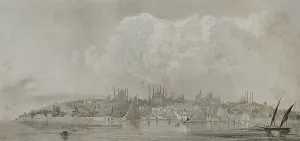 Bosphorus: Panoramic view of Constantinople with the Seraglio Point