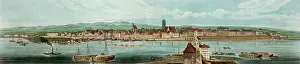 Frankfort: Panoramic view of Frankfort. On the Maine