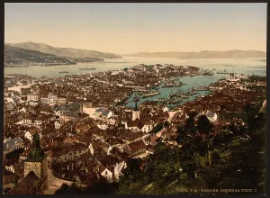 Bergen: Panoramic view, II, Bergen, Norway