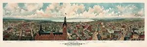 Milwaukee: Panoramic view of Milwaukee, Wisconsin