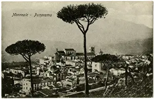 Monreale: Panoramic view of Monreale, Sicily, Italy