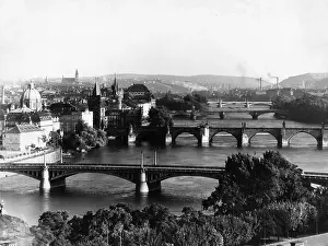 Vltava: The panoramic view of Prague, 1942