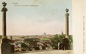 Pincio: Panoramic view of Rome from The Pincian Hill