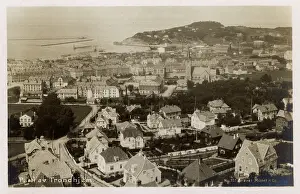 Trondheim: Panoramic view of Trondheim, Sor-Trondelag county, Norway