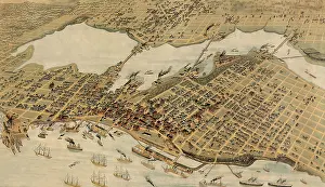 Inlet: Panoramic View of Vancouver, British Columbia 1898