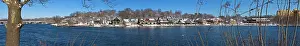 Schuylkill: PANORAMIC WINTER SNOW SCENE BOATHOUSE ROW SCHUYLKILL