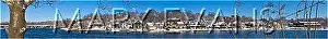 Classic Stock: PANORAMIC WINTER SNOW SCENE BOATHOUSE ROW SCHUYLKILL