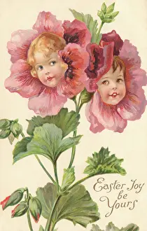 Nister: Pansy flower faces