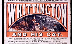 Panto: Pantomime playbill design, Dick Whittington and His Cat