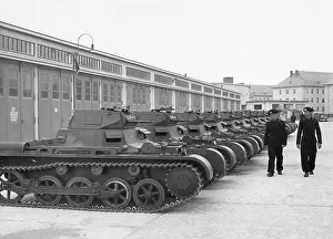 Tankers: Panzer I at the armored regiment in the barracks in WEnsdorf