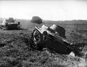 Difficult: Panzer I during a maneuver, 1937