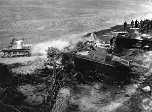 Armbands: Panzer I during a maneuver, 1937