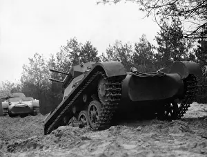 Wuensdorf: Panzer I on a military training area in the 30s