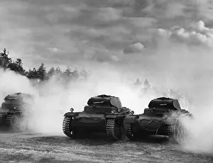 Wuensdorf: Panzer II during an exercise in the 30s