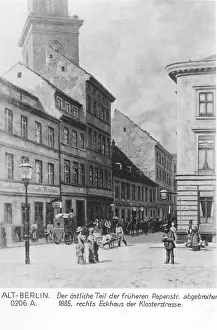 Bustle: Papenstrasse in Berlin, around 1870
