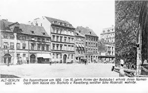 Markt: Papenstrasse in Berlin, around 1886
