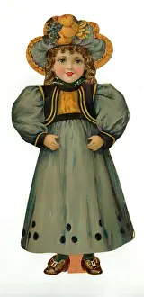 Puff: Paper Doll in grey costume