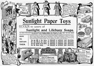 Soaps: Paper dolls advertisement