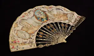 Urns: Paper fan, c1740-60