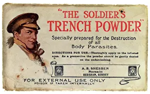 Prevention: Paper sachet of ?The Soldier?s Trench Powder?