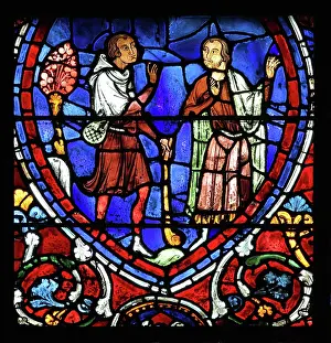 Redemption: Parable of the Prodigal Son stained glass window