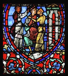 Redemption: Parable of the Prodigal Son stained glass window