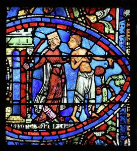 Redemption: Parable of the Prodigal Son stained glass window